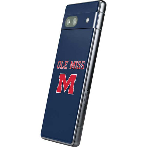 University of Mississippi Ole Miss Blue Google Pixel 7a Skin